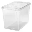 Boîte de rangement CLASSIC 66 L - clips noirs - Smartstore