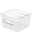 Bo&icirc;te de rangement COMPACT SQUARE M, transparent - Smartstore 