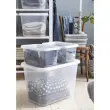 Boîte de rangement BASIC XL, 60 L, transparent - Smartstore