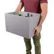 Porte-bouteilles, pour 24 bouteilles, polystyrène, gris - Eda Fontaine