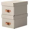 Boîte de rangement Puro, carton, 7 L, set de 2, noir - Leitz