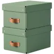 Boîte de rangement Puro, carton, 7 L, set de 2, noir - Leitz