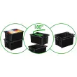 Bac de rangement Maxi strata, 32 litres, noir - Cep