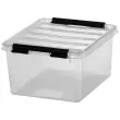 Boîte de rangement CLASSIC 2 L, clips noirs - Smartstore