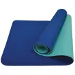 Tapis de yoga BICOLOR, 4 mm, pétrole / anthracite - Schildkröt