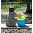 Glaci&egrave;re, plastique, 24 litres, gris / bleu lagune - Eda Fontaine 