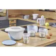 Broc gradué 'massimo', 1,5 litre - Blanc/bleu - Keeeper