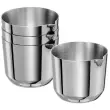 4 Pots avec bec verseur ALLURE, 30 ml, cuivre - APS