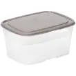 Bo&icirc;te de conservation, 0,8 L, gris / transparent - Smartstore 