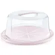 Cloche à gâteau 'ricardo', rond, rose - Keeeper
