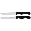 2 Couteaux pour casse-croûte Basic, noir - Metaltex