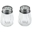 2 Salières et poivrières, verre/inox - Metaltex