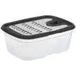 Râpe avec récipient, transparent/noir - Gastromax