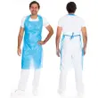 Tablier usage unique, bouchardé, bleu - Hygonorm