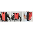 FISCHER Sacoche de vélo, imperméable, rouge / noir
