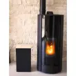 EDA Bac pour granulés de bois, 36 litres, noir