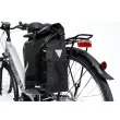 FISCHER Sacoche de vélo type coursier, noir