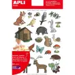 Gommettes thématiques La Forêt 12 feuilles - Apli
