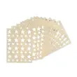 Gommettes &eacute;toiles argent 17 feuilles - Apli 