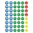 Gommettes Sourire II 3 feuilles - Apli 