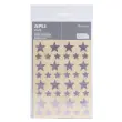 Gommettes étoiles 12,5 et 19,5 mm rose holographique 3 feuilles - Apli