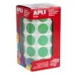 Rouleau gommettes rondes Ø 20 mm vert - Apli