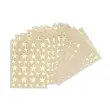 Gommettes étoiles or 17 feuilles - Apli