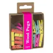 Pinces en bois Fluor collection 15 unités - Apli