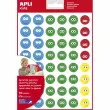 Gommettes Sourire II 12 feuilles - Apli