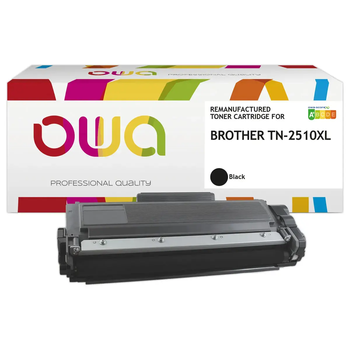 Toner OWA équivalent Brother TN-2510XL noir