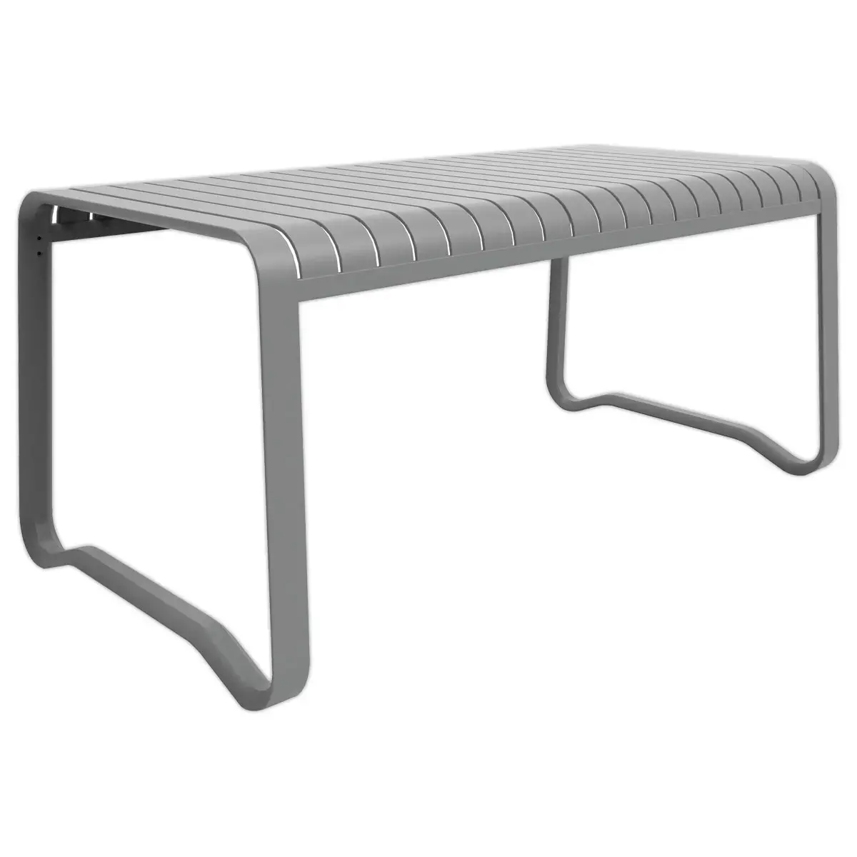 Table repas VERANO - Extérieur - 6 places - Gris alu - OFFICEPRO