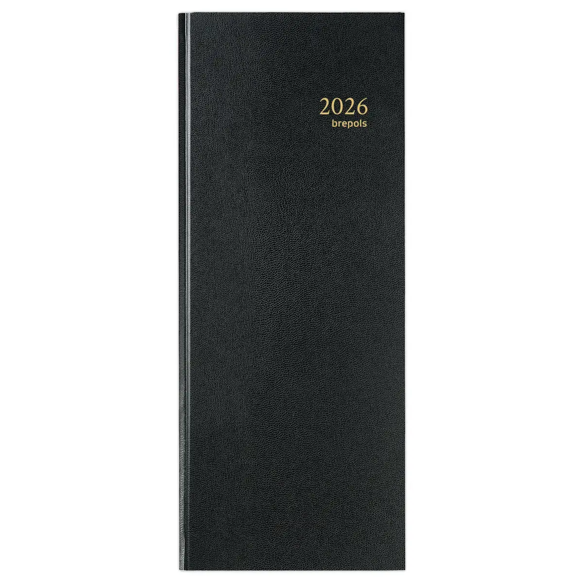 Agenda journalier banque 1 volume - 14,3x32,5 cm - Noir - Janvier à décembre - BREPOLS