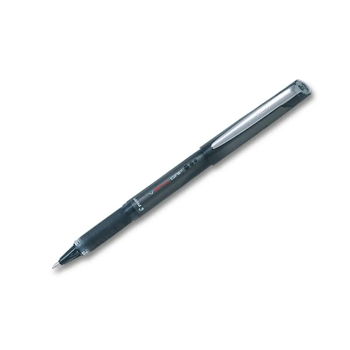 Stylo roller pointe m&eacute;tal V Ball Grip - &eacute;criture large - noir - PILOT 