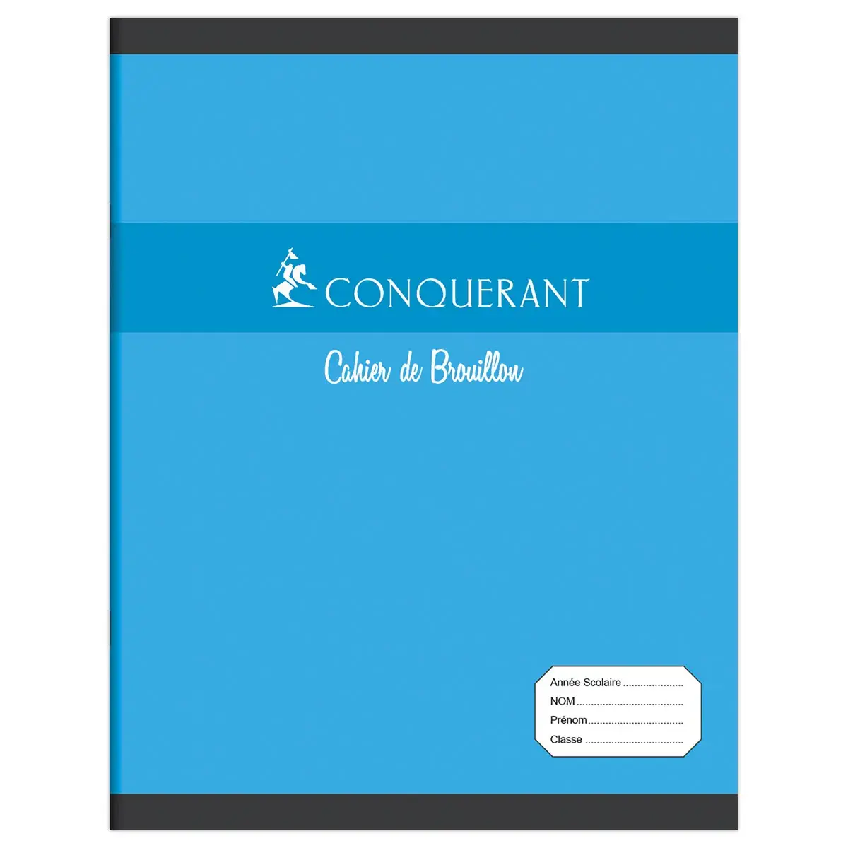 10 Cahiers de brouillon agrafé Seyès - A5+ 60g - 96 pages - Bleu -Conquérant