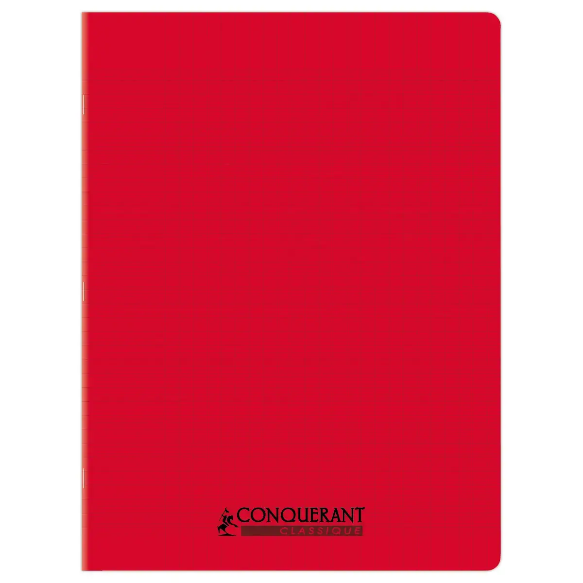 Cahier polypropylène piqûre 96P SEYES 240x320 90g rouge