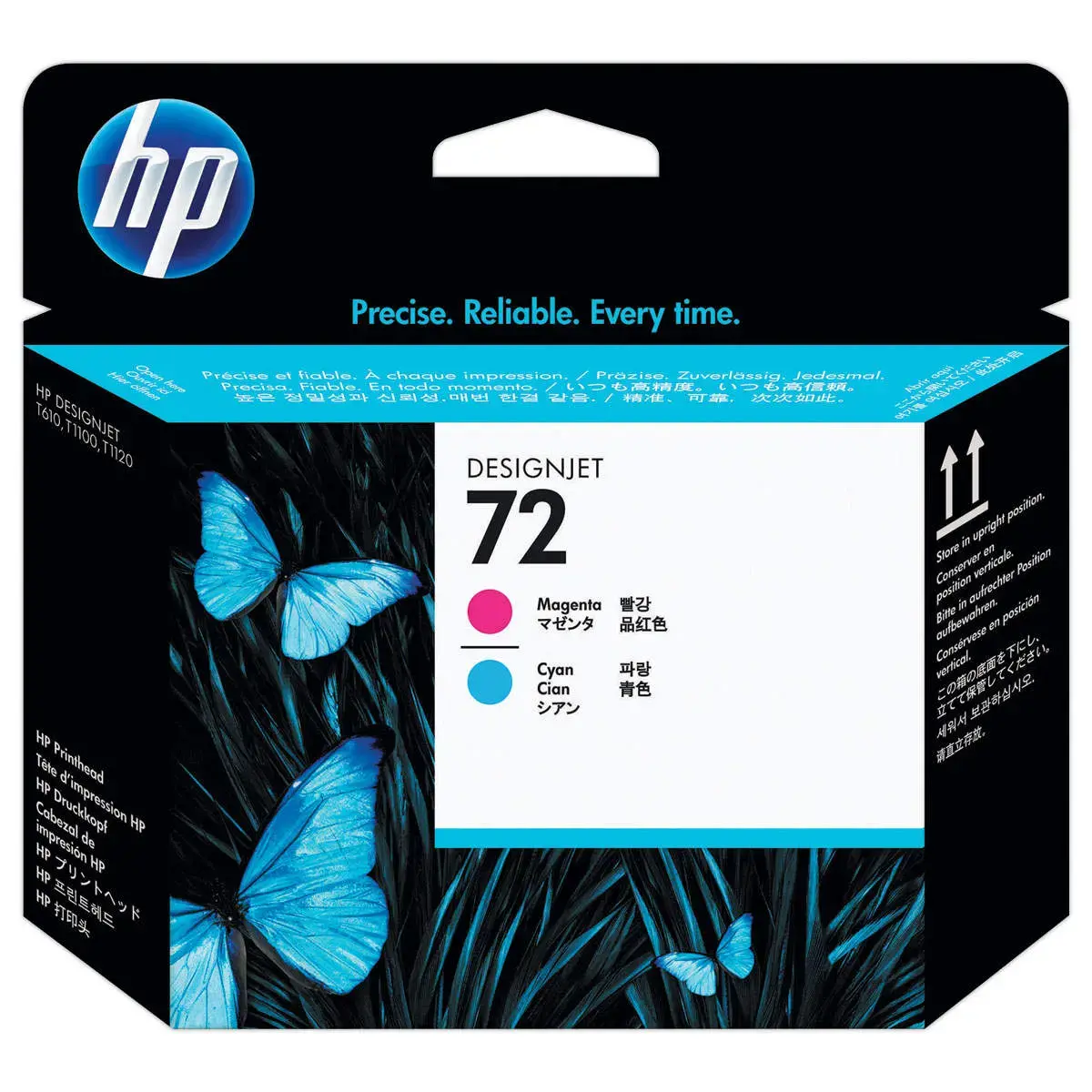 HP 72 tête d'impression cyan et magenta C9383A
