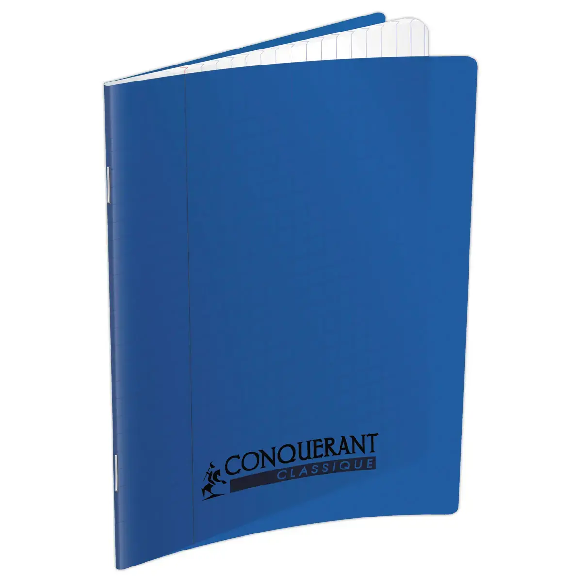 Cahier polypropylène piqûre Seyès - A5+ 90g - 48 pages - Bleu - Conquérant