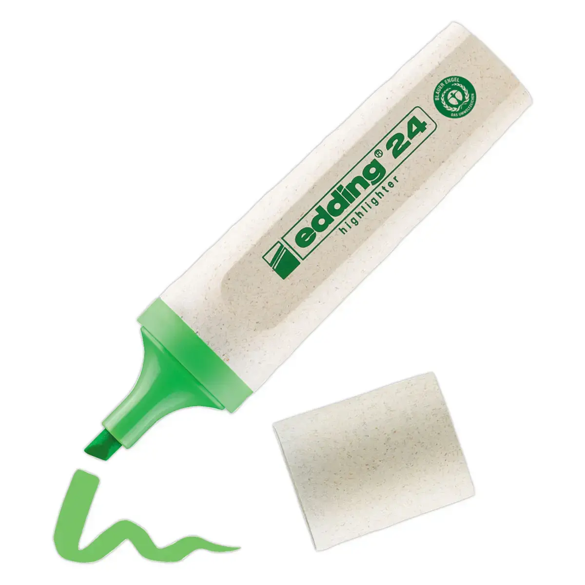 Surligneur ECOLINE E24 - Pointe large - Vert - EDDING