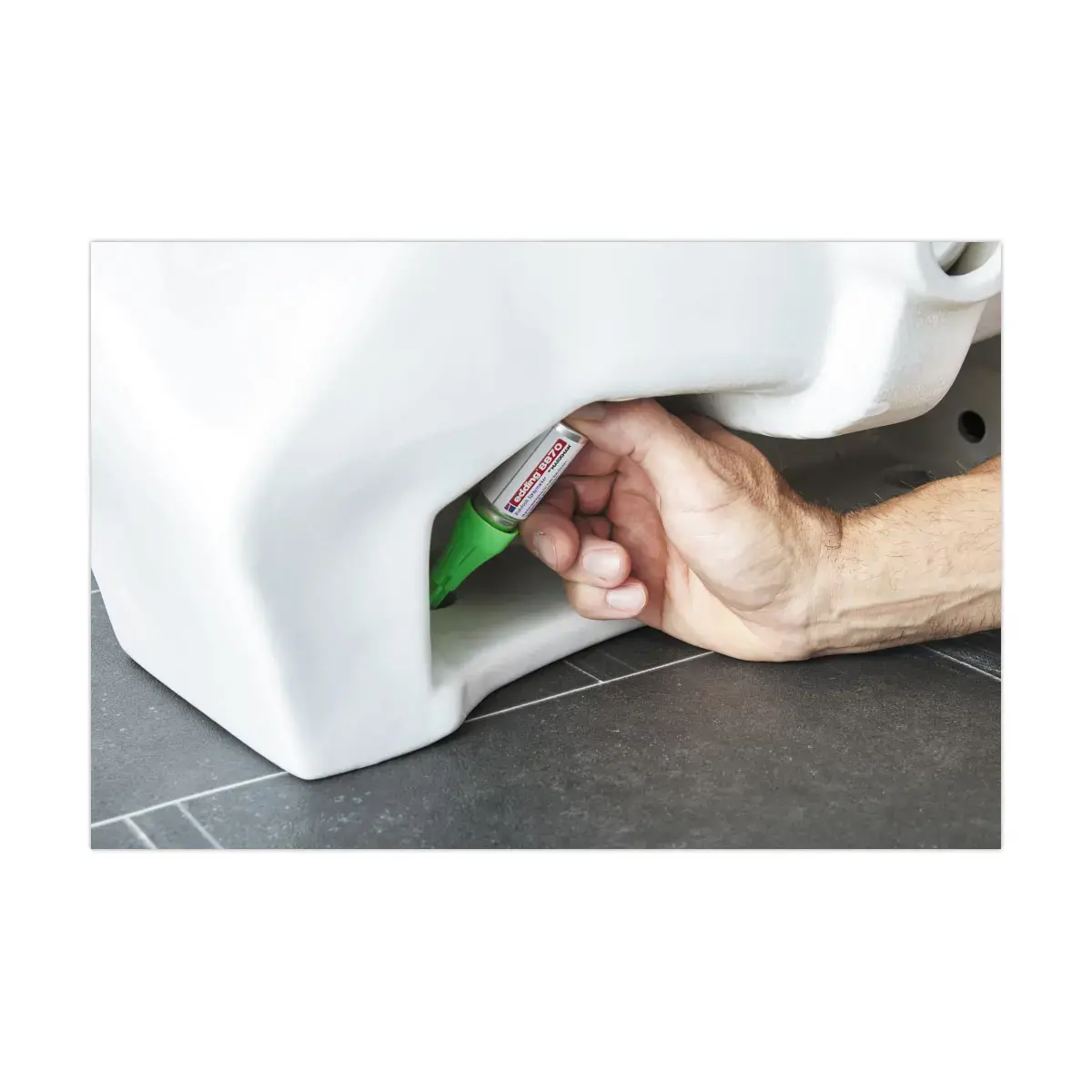 Marqueur peinture eau E50 - Blanc - EDDING