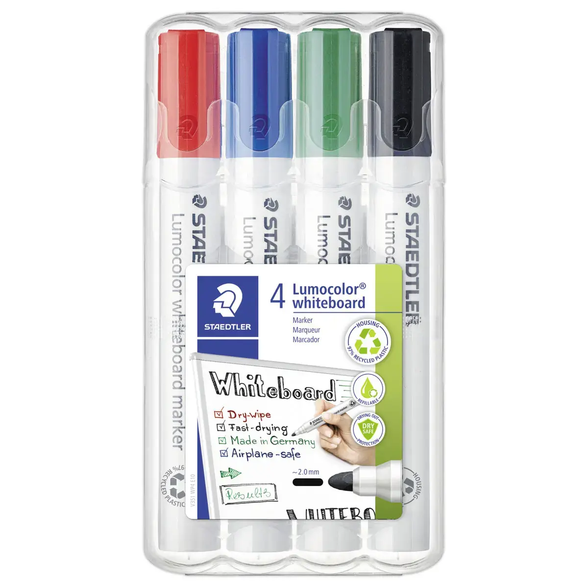 4 Marqueurs effaçables Lumocolor 351 - STAEDTLER