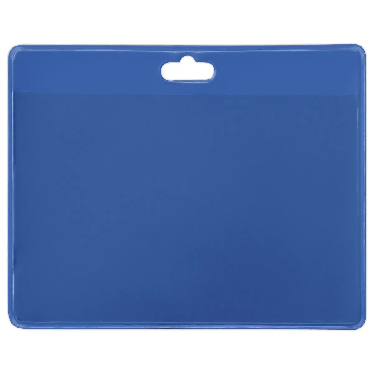 30 Porte-badges pochettes fermées 60 x 90 mm - Bleu