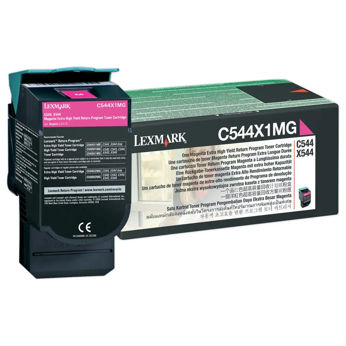 Toner LEXMARK magenta C544X1MG