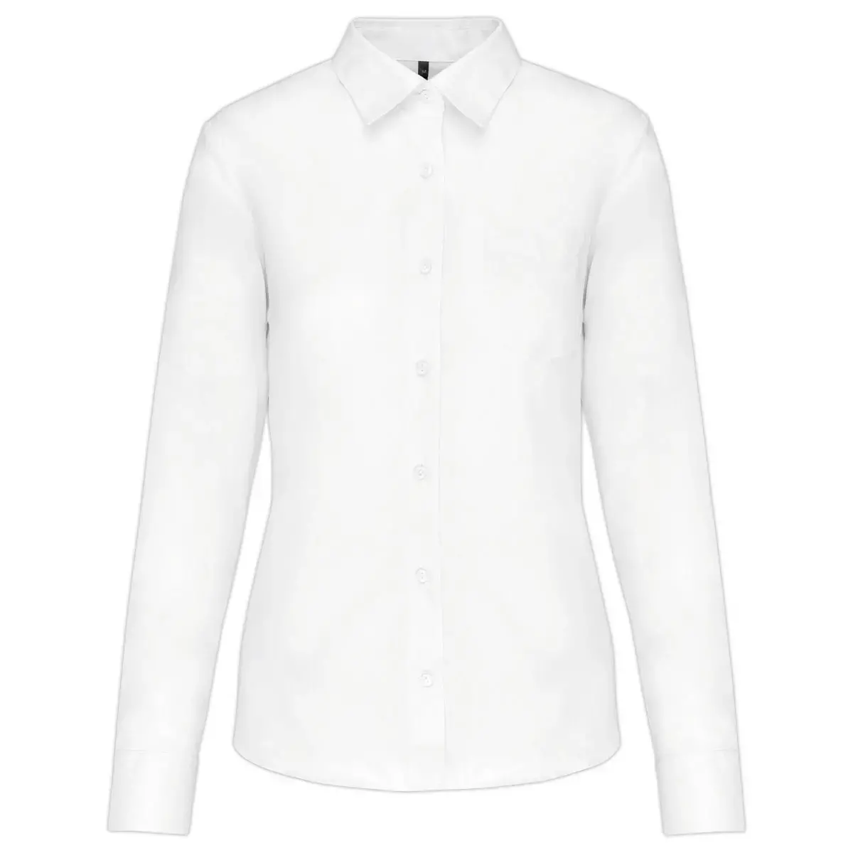 Chemise popeline polycoton femme - Taille L - Blanc 