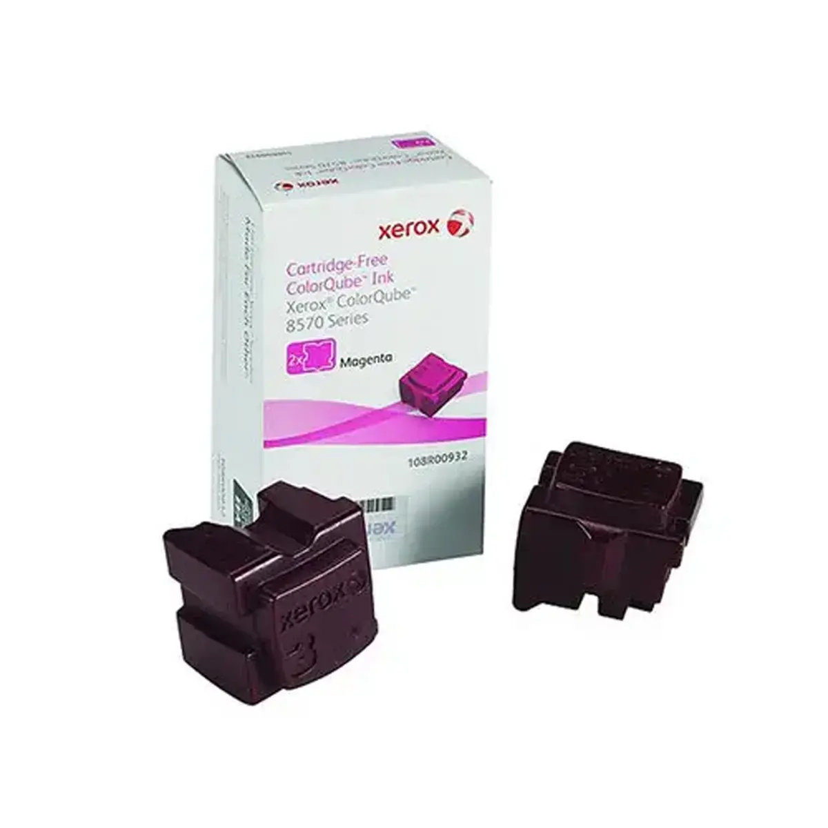 2 Blocs d'encre solide Phaser 8570 - Magenta - XEROX 