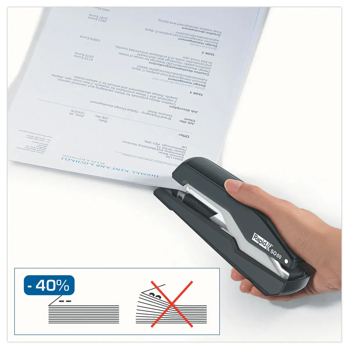 Agrafeuse de bureau S60 Omnipress - RAPID