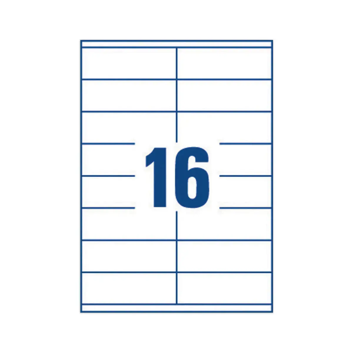 100 planches de 16 &eacute;tiquettes blanches multi-usages AVERY 105x35mm 