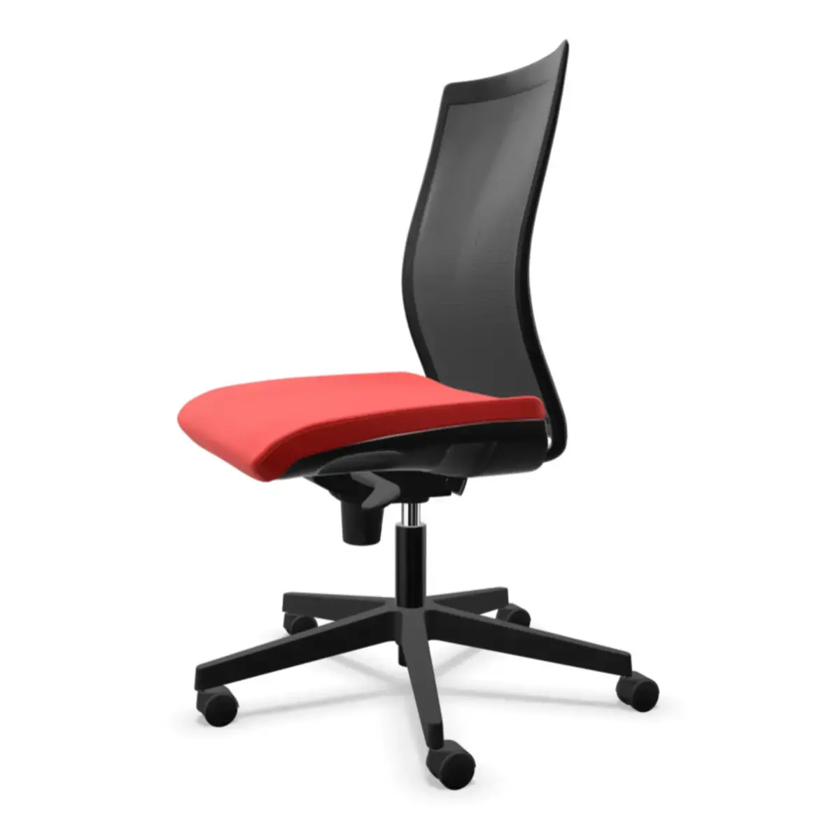 Siège de bureau Intrata à mécanisme synchrone - Noir et rouge