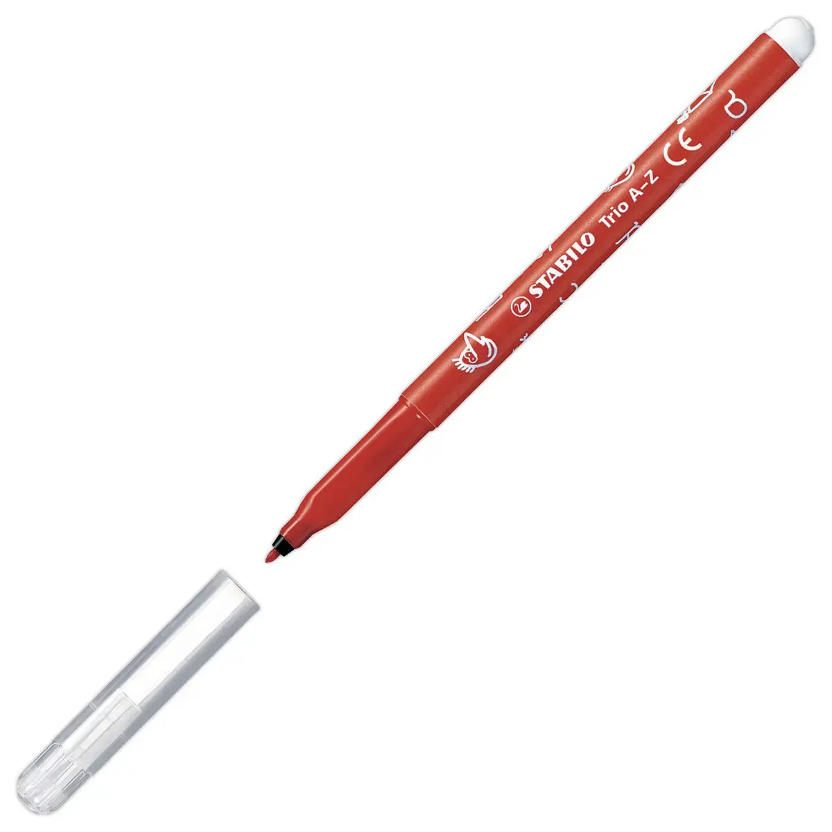 12 Feutres de coloriage Trio A-Z - Pointe moyenne - Encre eau - STABILO 