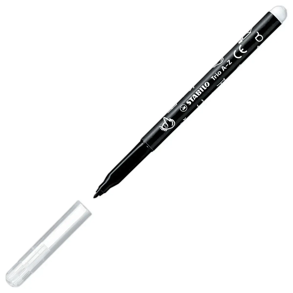12 Feutres de coloriage Trio A-Z - Pointe moyenne - Encre eau - STABILO 