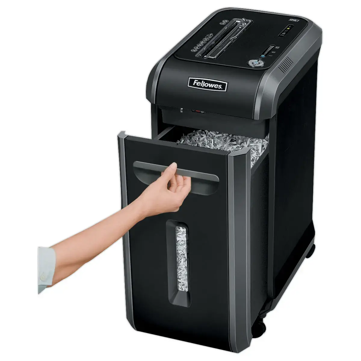 Destructeur de documents manuel 99Ci - Coupe crois&eacute;e - Utilisation fr&eacute;quente - FELLOWES 